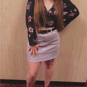 Wild Fable purple skirt, distressed/frayed on the bottom